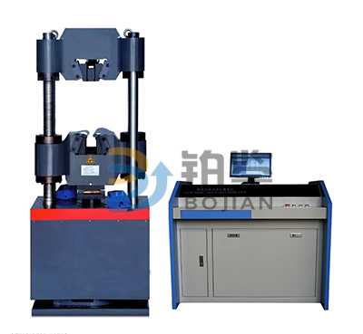 Type B microcomputer controlled electro hydraulic servo hydraulic universal testing machine.