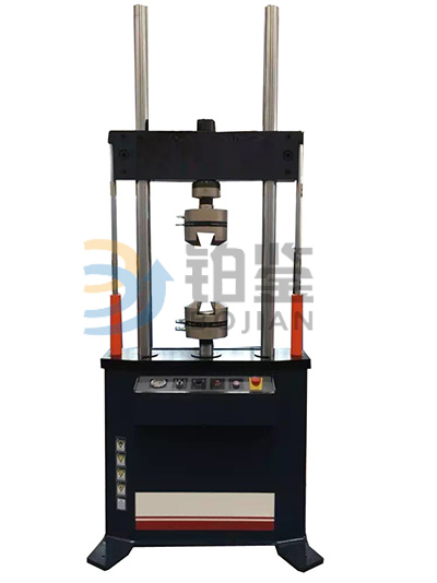 Electro-hydraulic servo steel cable fatigue testing machine.